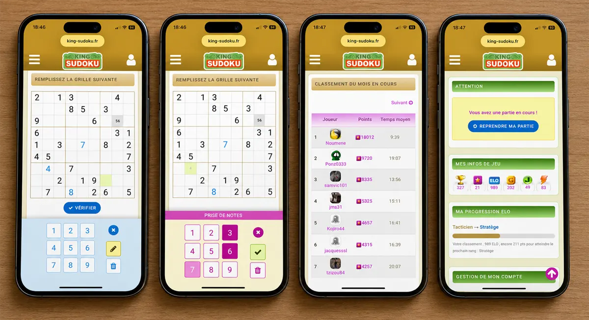 King Sudoku sur smartphone